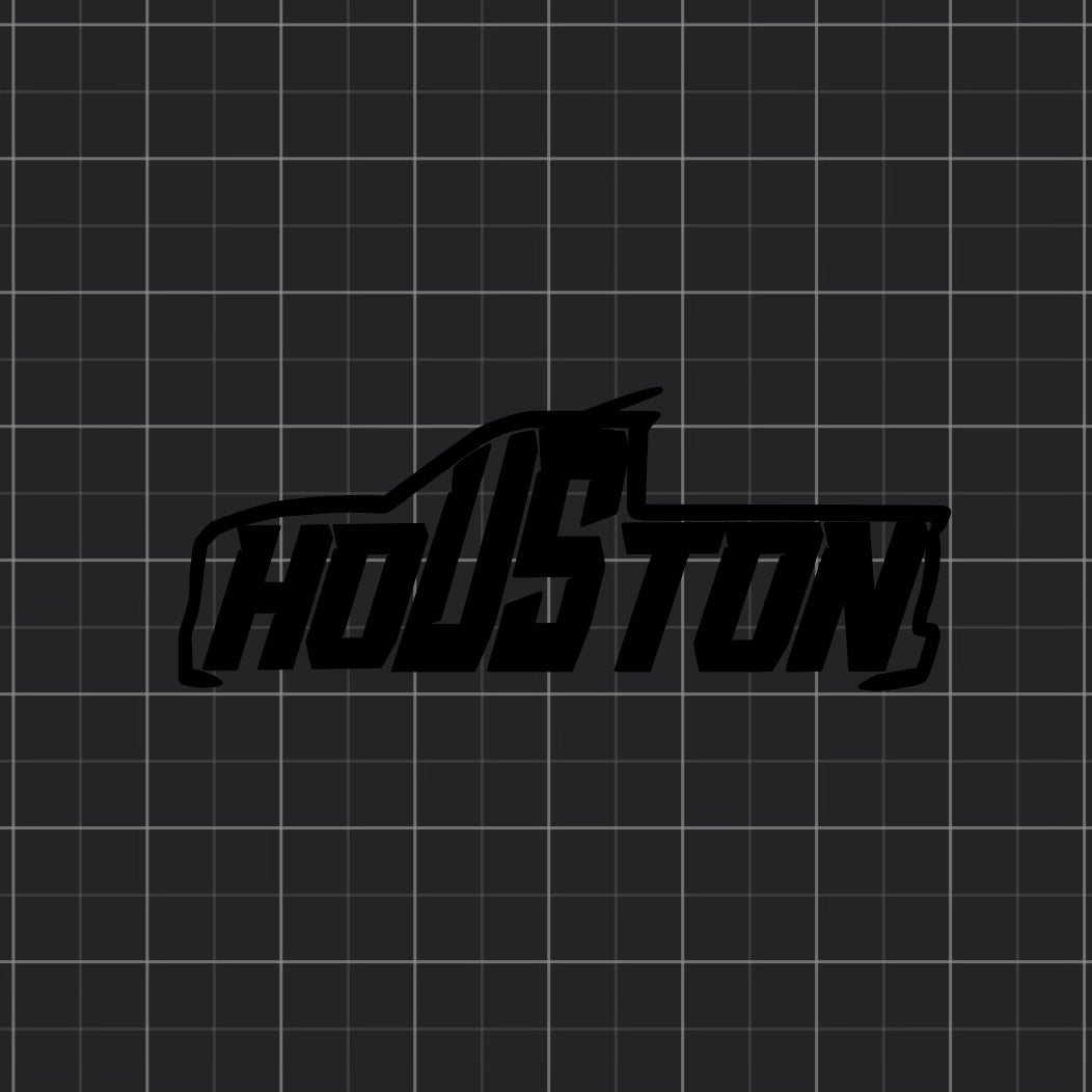 Houston Truck Decal 11.5” x 4.5”