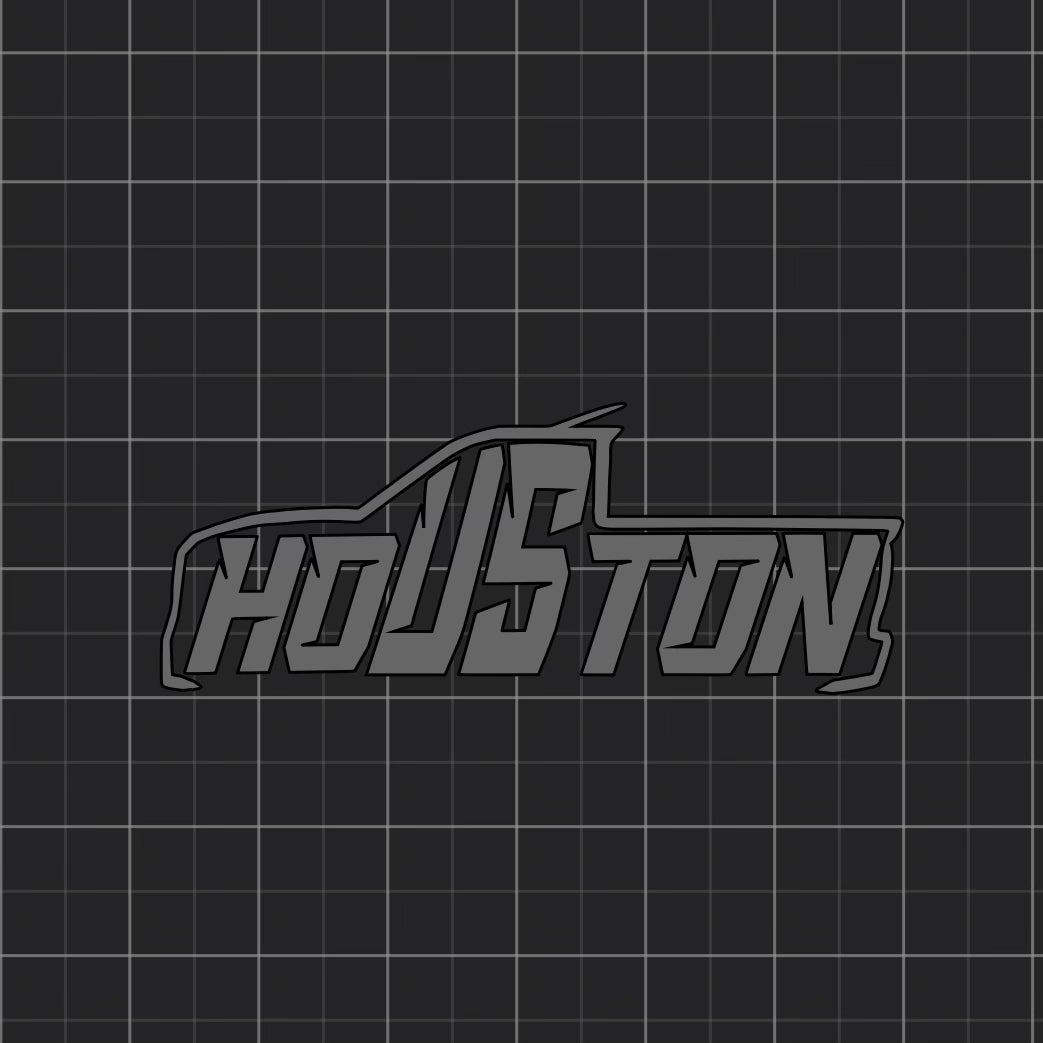 Houston Truck Decal 11.5” x 4.5”