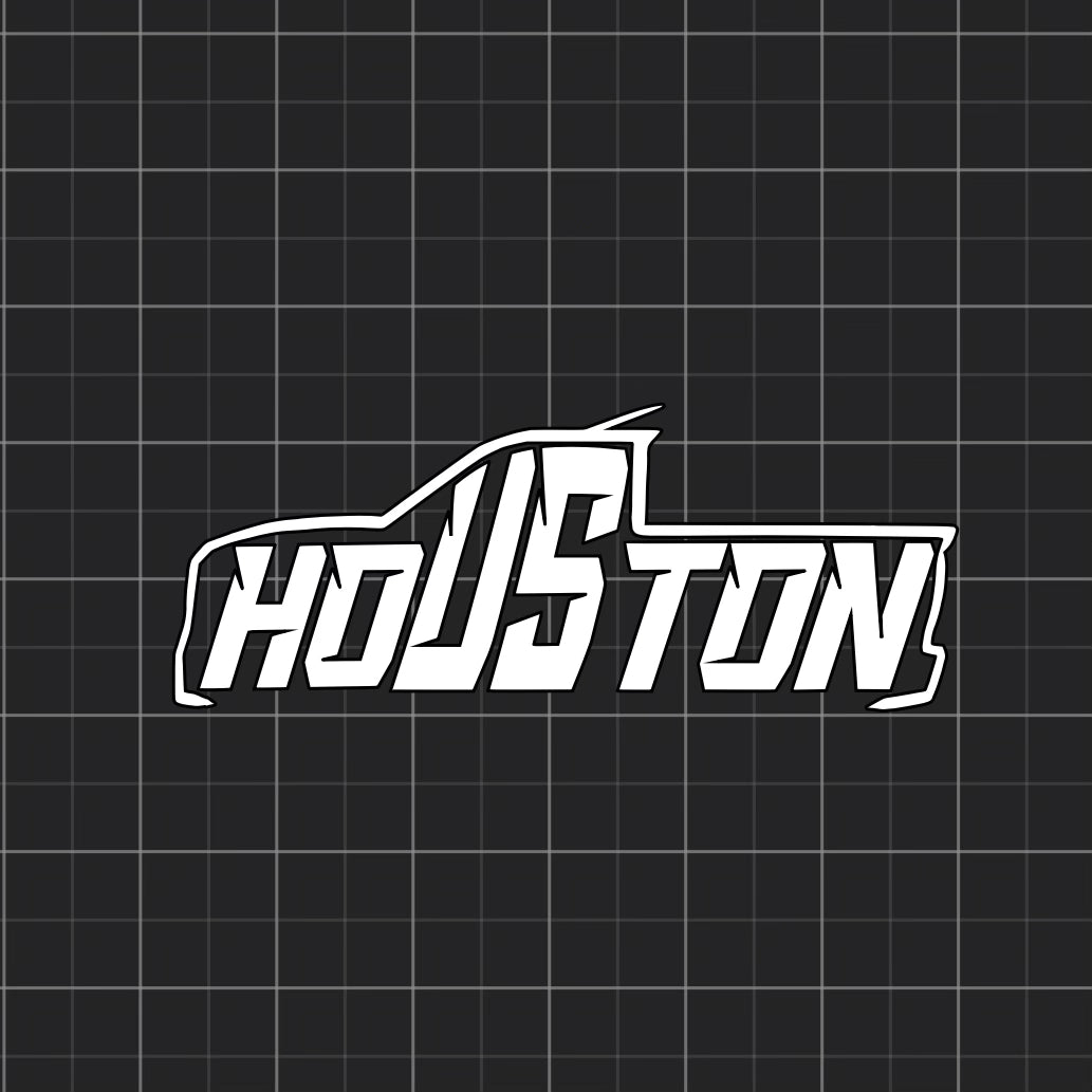 Houston Truck Decal 11.5” x 4.5”