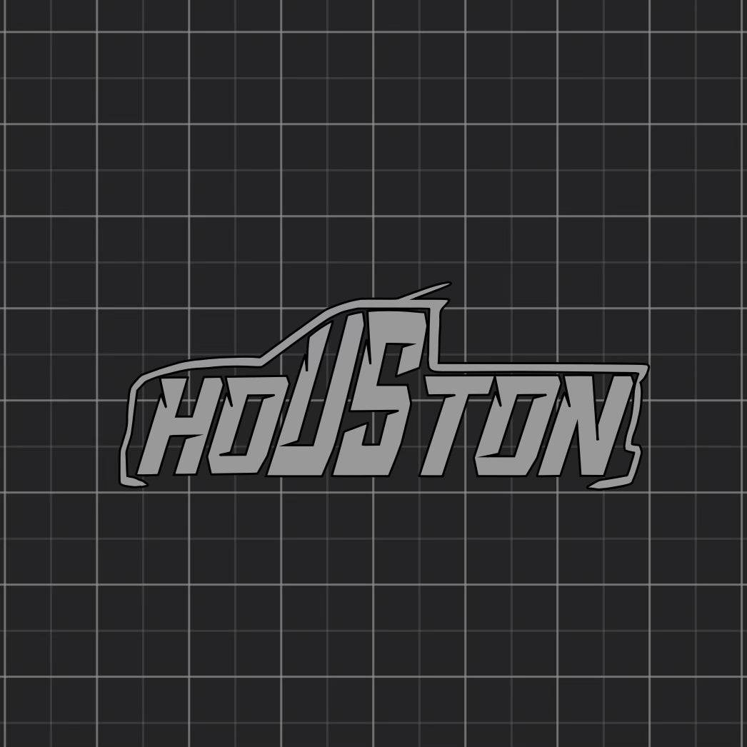Houston Truck Decal 11.5” x 4.5”