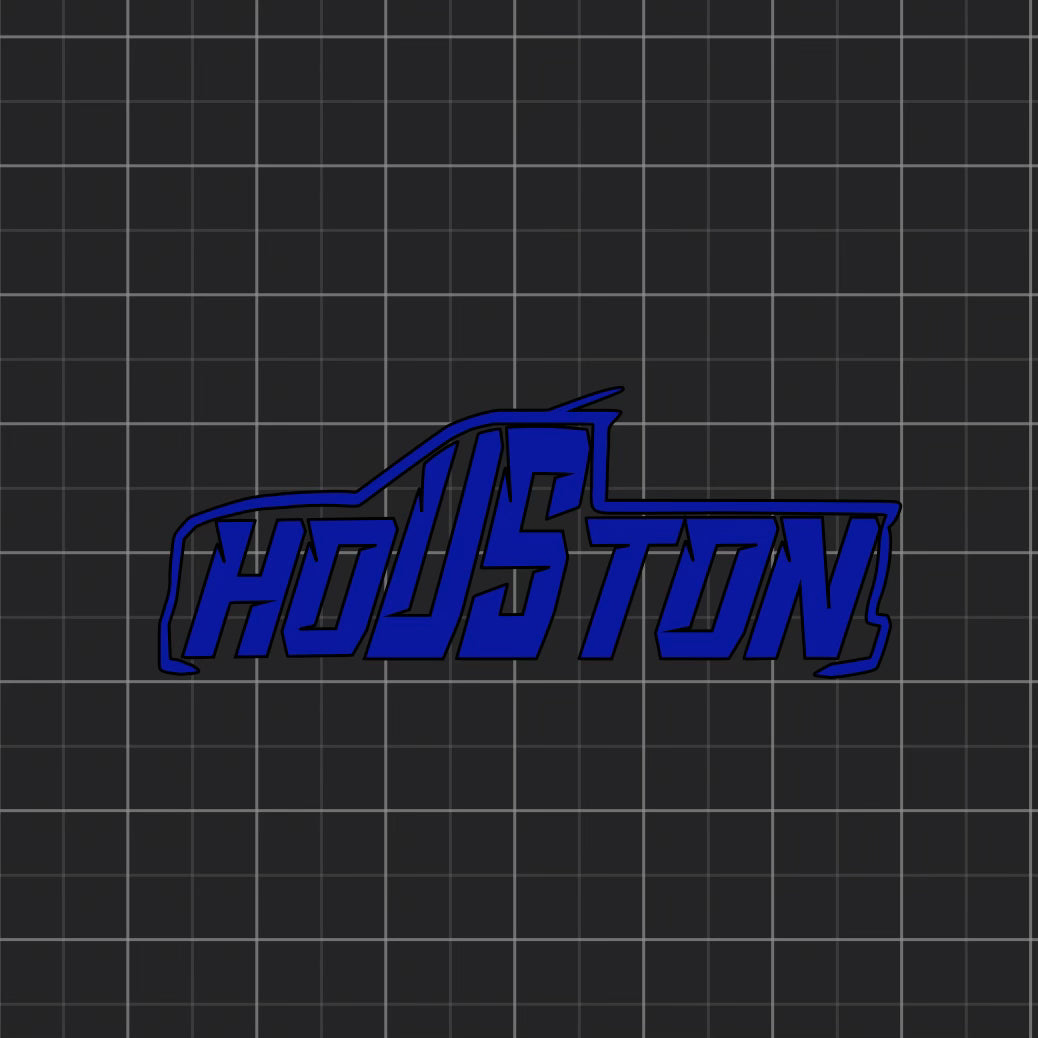 Houston Truck Decal 11.5” x 4.5”
