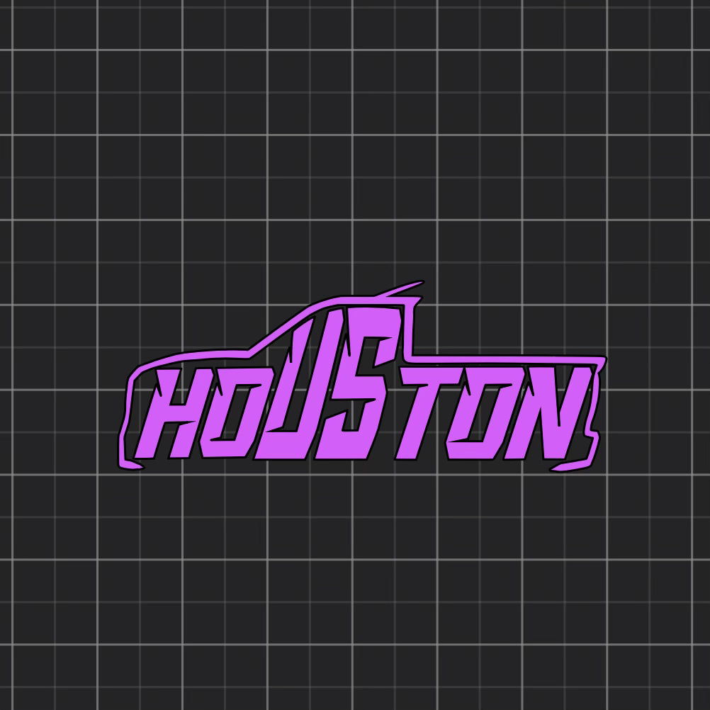 Houston Truck Decal 11.5” x 4.5”