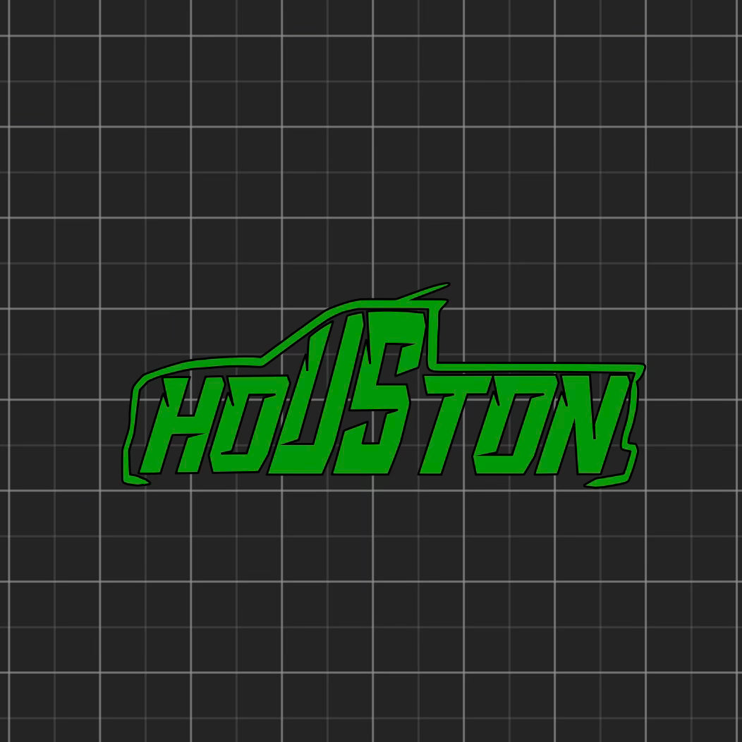 Houston Truck Decal 11.5” x 4.5”
